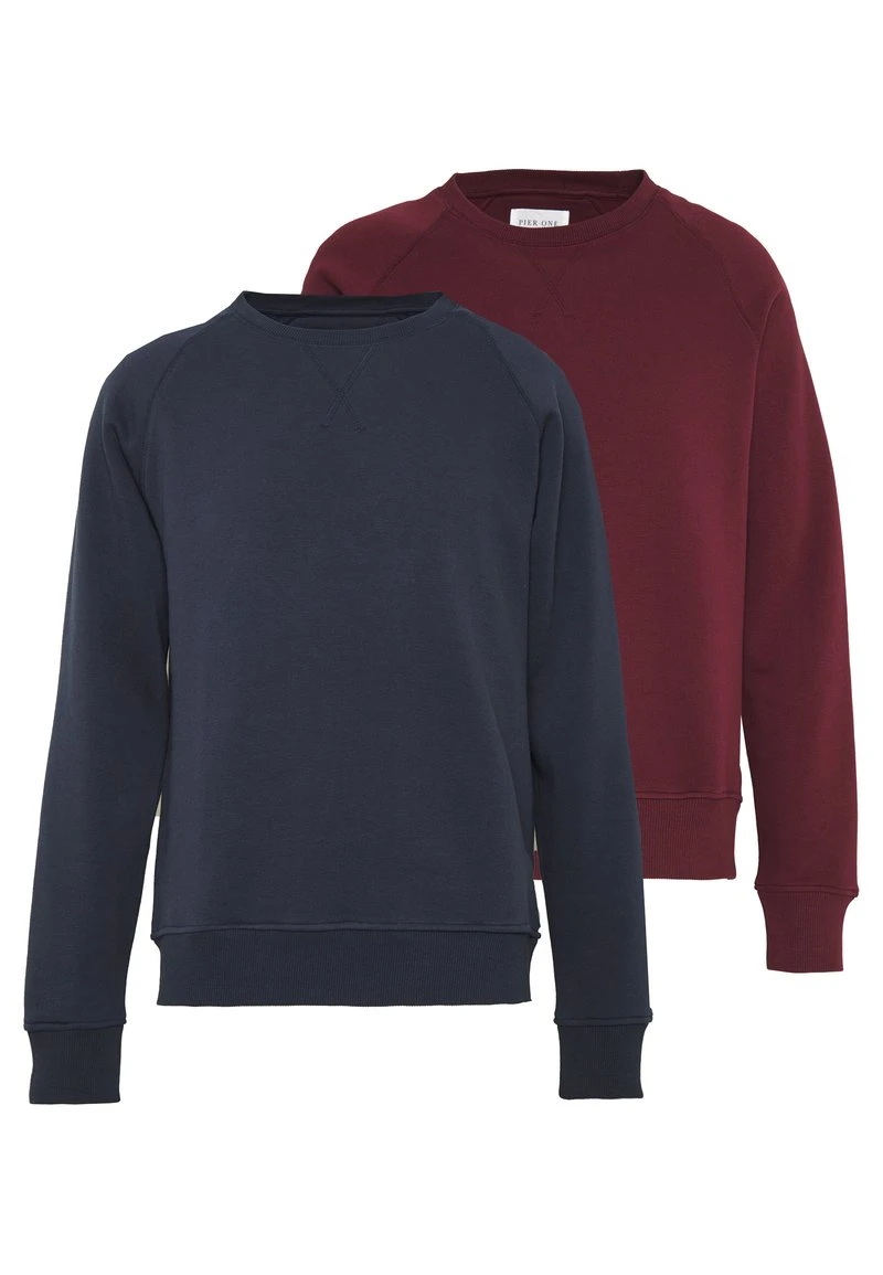 2 PACK - Sweatshirt - dark blue/bordeaux Pier One 2 PACK - Sweatshirt - Dark Blue/bordeaux -Günstiges Pier One Geschäft e8ca40f9b80c4f6f9ec83d1f66be0f35 1