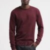 Pier One BASIC CREWNECK - Strickpullover - Bordeaux -Günstiges Pier One Geschäft eb0e723b2058424e9a31aa5c1f372c09